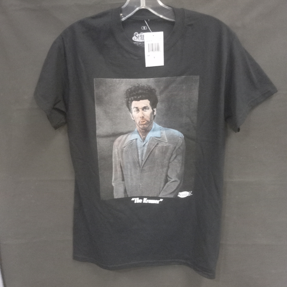 Seinfeld The Kramer TV Show T Shirt Black Unisex